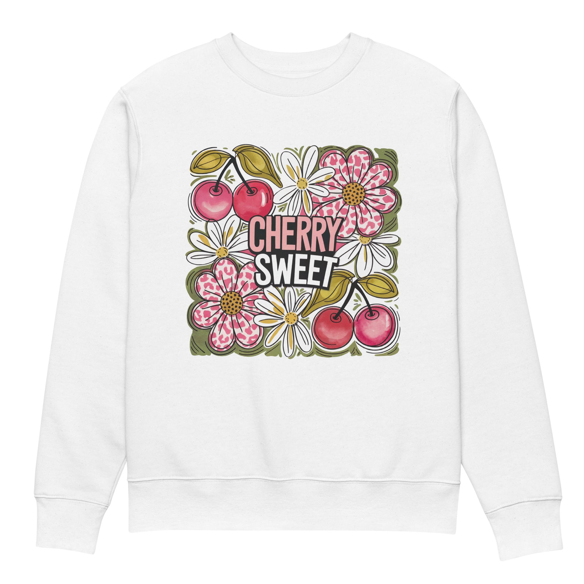 Cherry Sweet Eco-friendly Unisex Sweatshirt