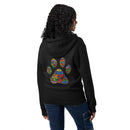 Spay neuter black zip up hoodie sweatshirt for women men cotton recycled polyester