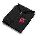 Support your local animal shelter black zip up hoodie sweatshirt for women men cotton recycled polyester