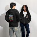 Rescue adopt educate advocate love black zip up hoodie sweatshirt for women men cotton recycled polyester
