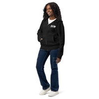 Im into s and n spay and neuter black zip up hoodie sweatshirt for women men cotton recycled polyester