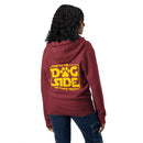 Come to the dog side we have treats burgundy zip up hoodie sweatshirt for women men cotton recycled polyester