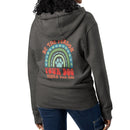 Be the person your dog thinks you are dark gray zip up hoodie sweatshirt for women men cotton recycled polyester