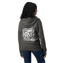 You can’t buy love but you can rescue it dark gray zip up hoodie sweatshirt for women men cotton recycled polyester