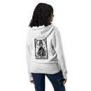 Dog mama tarot card light gray zip up hoodie sweatshirt for women men cotton recycled polyester