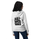 Just a girl who loves dogs light gray zip up hoodie sweatshirt for women men cotton recycled polyester