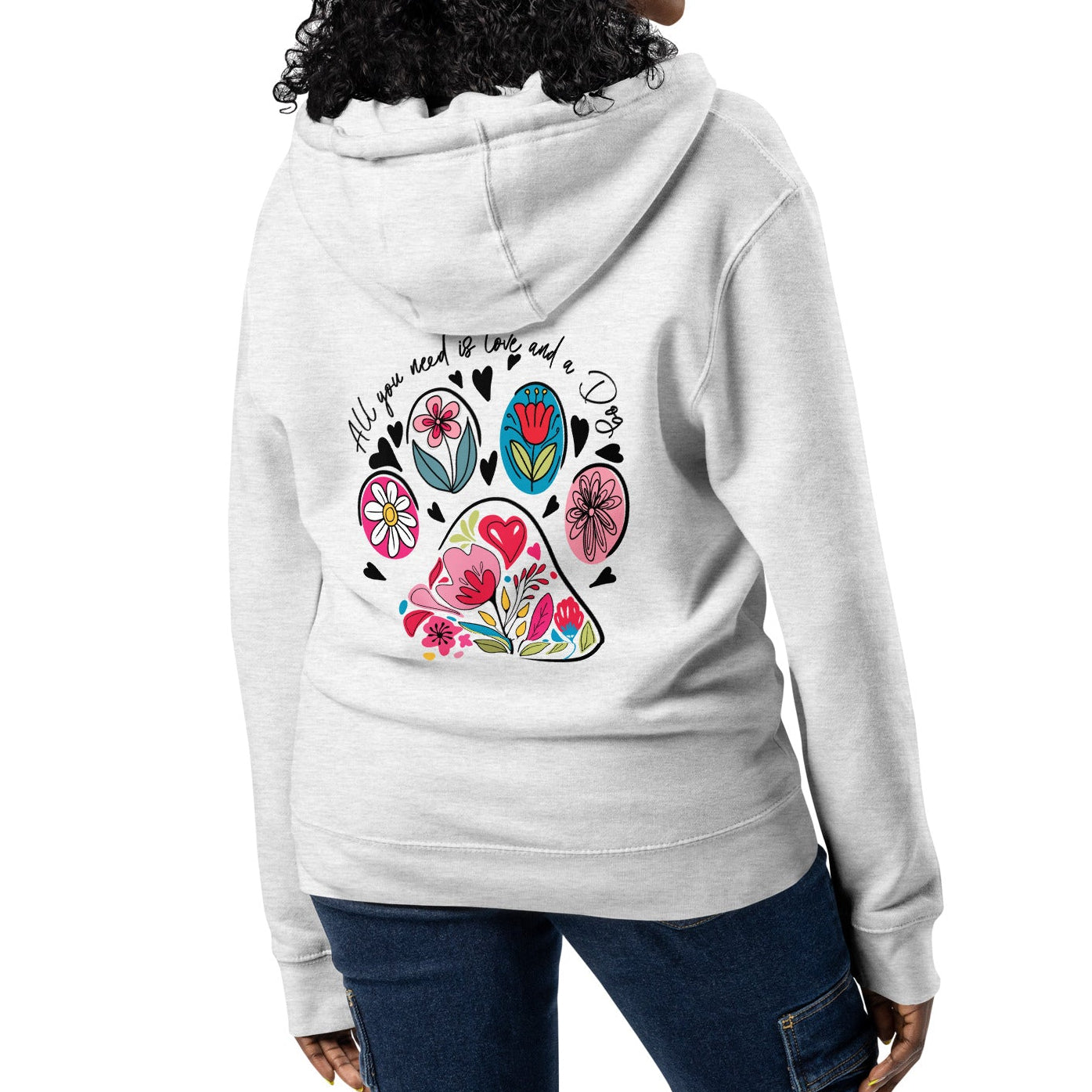 All You Need is Love and a Dog Zip-up Unisex Hoodie