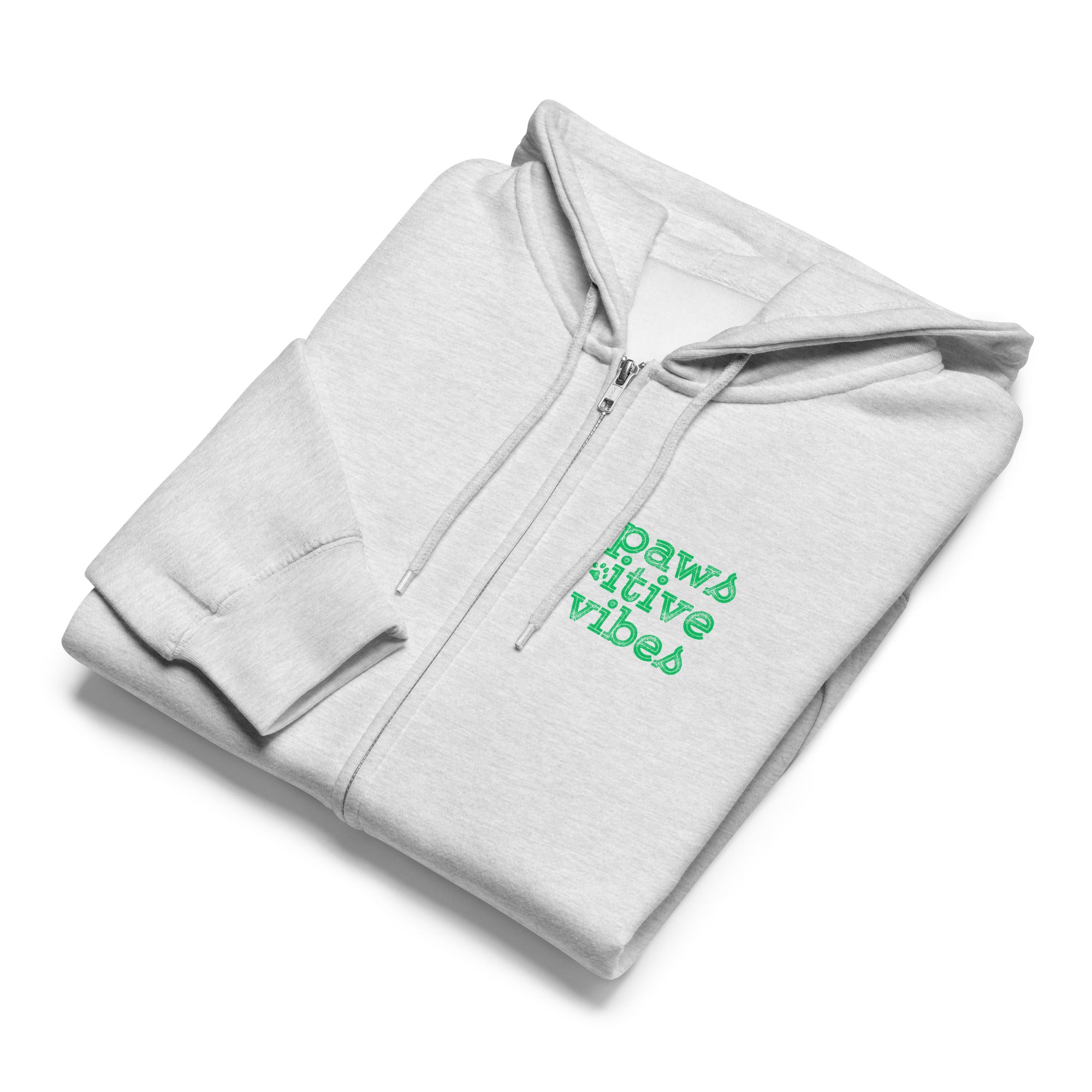 Pawsitive Vibes Zip-up Unisex Hoodie