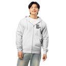Foster adopt volunteer donate paw print heather gray zip up hoodie sweatshirt for women men cotton recycled polyester