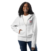 All you need is love and a dog light gray zip up hoodie sweatshirt for women men cotton recycled polyester