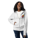 Simply blessed light gray zip up hoodie sweatshirt for women men cotton recycled polyester