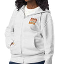 dogs make everything better Light gray Zip up hoodie sweatshirt for women men cotton recycled polyester