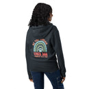 Be the person your dog thinks you are navy zip up hoodie sweatshirt for women men cotton recycled polyester