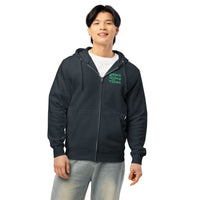 Pawsitive vibes navy zip up hoodie sweatshirt for women men cotton recycled polyester