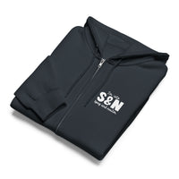 Im into s and n spay and neuter navy zip up hoodie sweatshirt for women men cotton recycled polyester