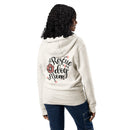 Rescue dog mom light beige zip up hoodie sweatshirt for women men cotton recycled polyester