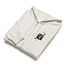 Dog mama tarot card cream zip up hoodie sweatshirt for women men cotton recycled polyester