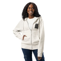 Just a girl who loves dogs light beige zip up hoodie sweatshirt for women men cotton recycled polyester