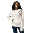 All you need is love and a dog light beige zip up hoodie sweatshirt for women men cotton recycled polyester