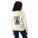 Dog mama tarot card natural zip up hoodie sweatshirt for women men cotton recycled polyester