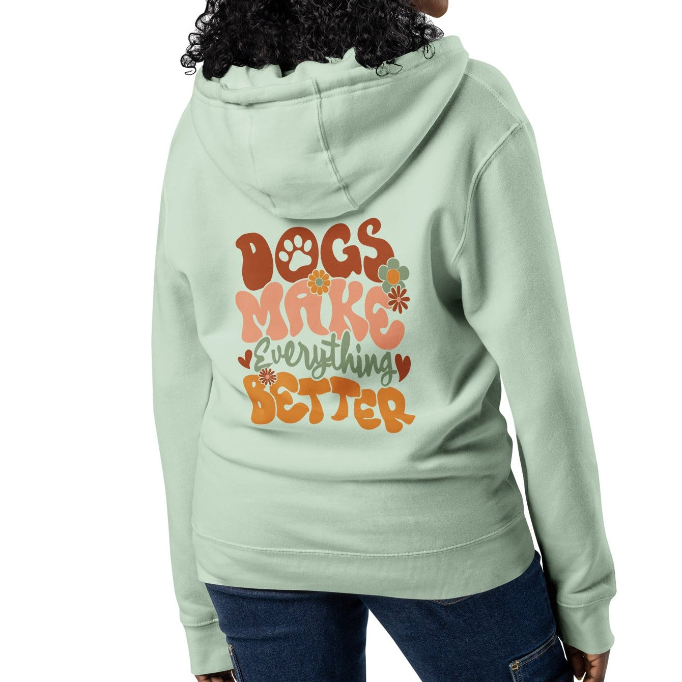 Dogs Make Everything Better Zip-up Unisex Hoodie