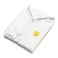 Come to the dog side we have treats white zip up hoodie sweatshirt for women men cotton recycled polyester