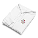 All you need is love and a dog white zip up hoodie sweatshirt for women men cotton recycled polyester
