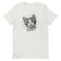 Custom Personalized Pet Image and Name Unisex T-shirt