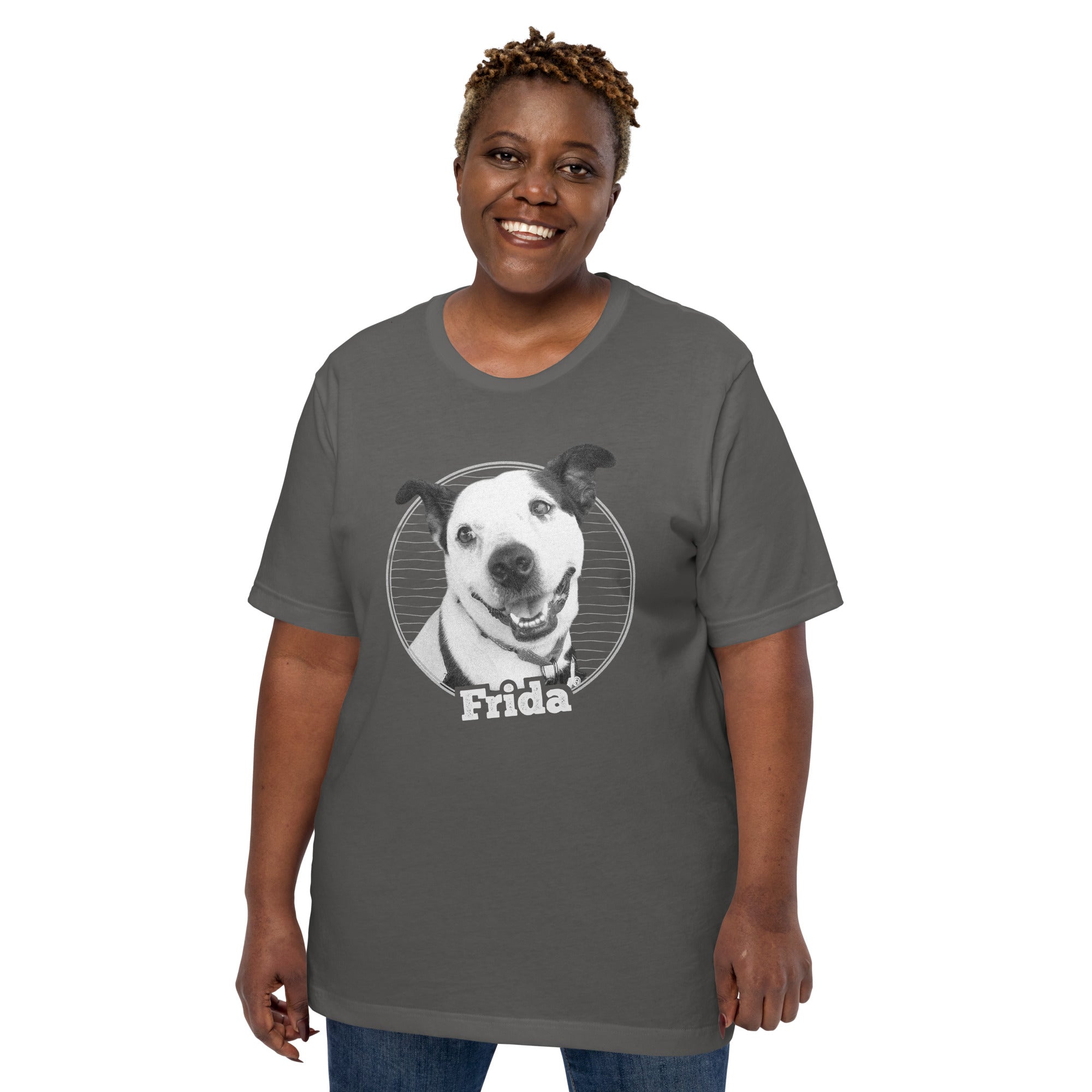 Custom Personalized Pet Image and Name Unisex T-shirt