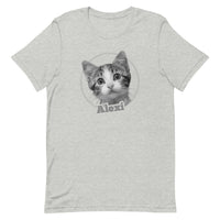 Custom Personalized Pet Image and Name Unisex T-shirt