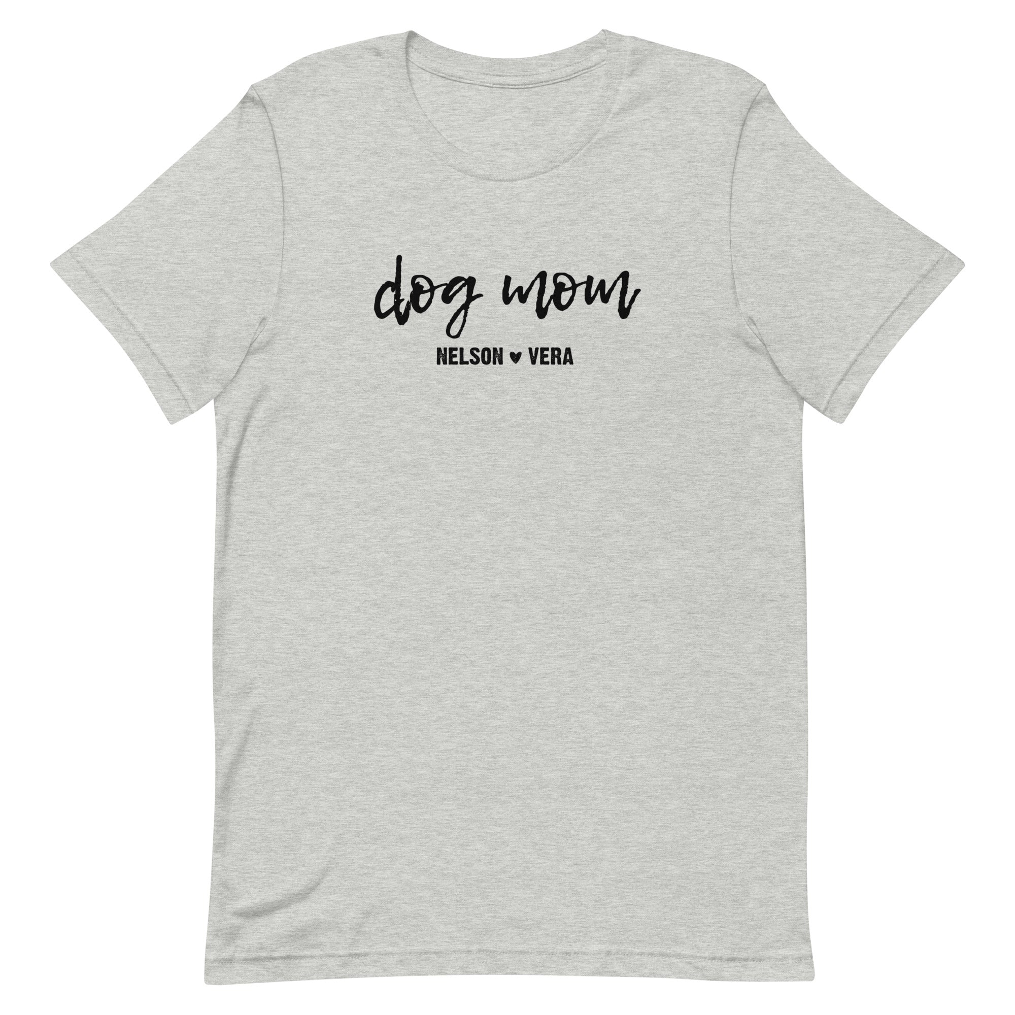 Custom Dog Mom with Dog Names Personalized Unisex T-shirt