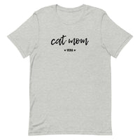 Custom Cat Mom with Personalized Cat Names Unisex T-shirt