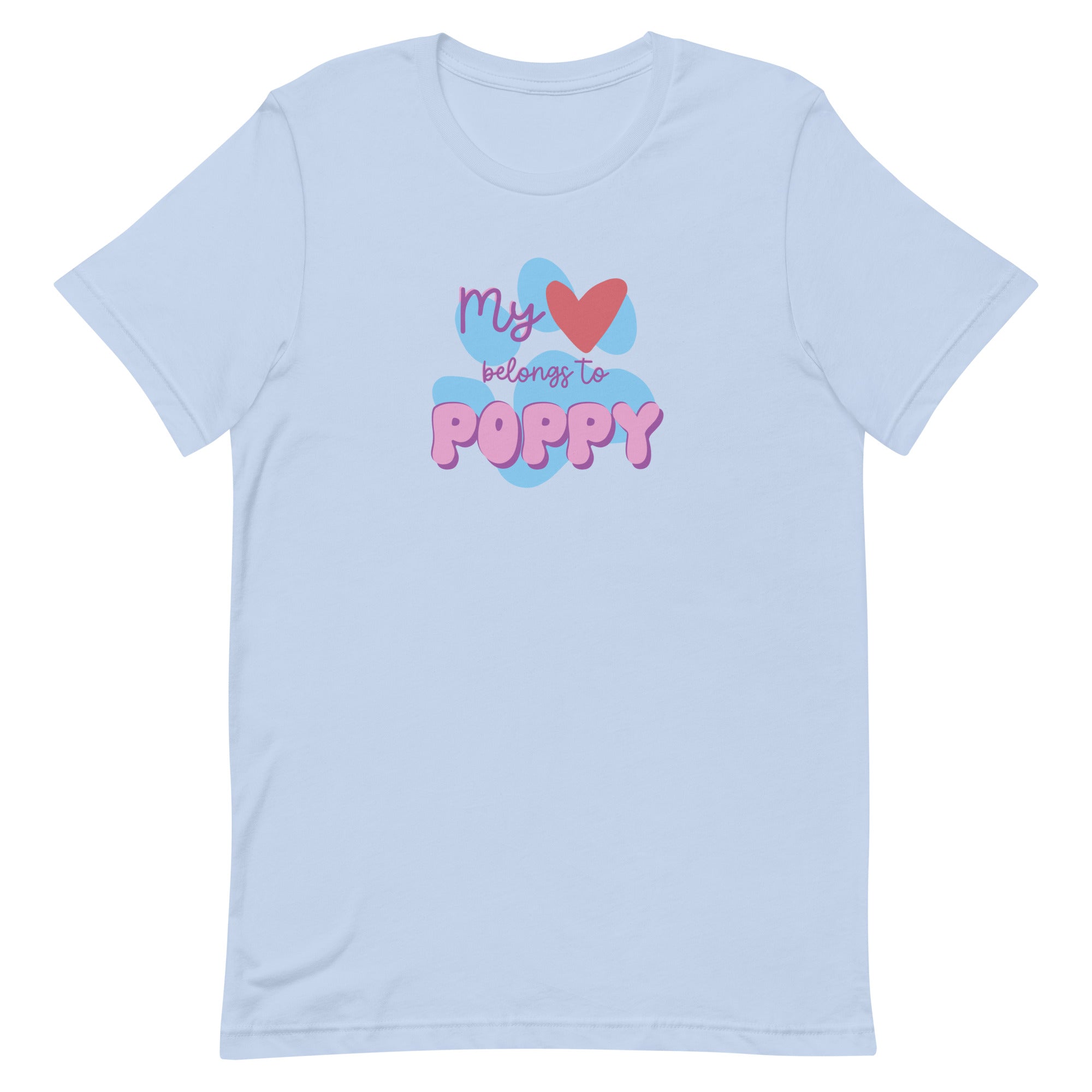 Custom Dog/Cat/Pet Name Purple & Blue Unisex T-shirt