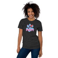 Custom Dog/Cat/Pet Name Purple & Blue Unisex T-shirt