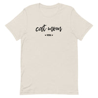 Custom Cat Mom with Personalized Cat Names Unisex T-shirt