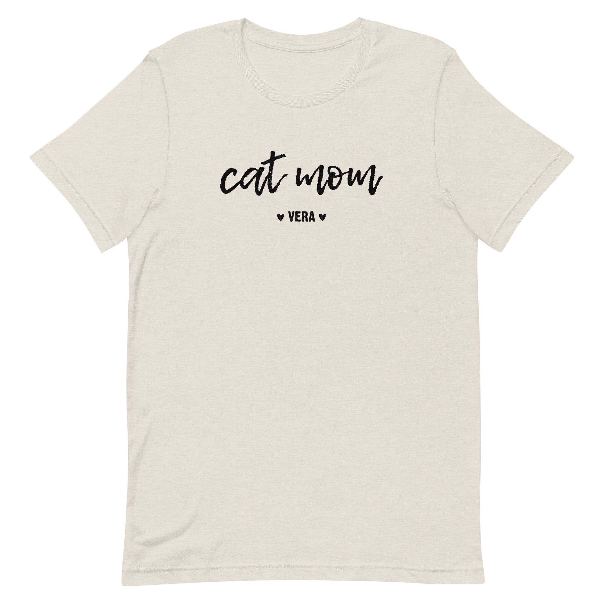 Custom Cat Mom with Personalized Cat Names Unisex T-shirt