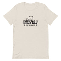 oatmeat t-shirt with Every Day is Hump Day Spay and Neuter text