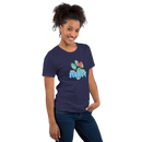 Customizable Dog/Cat/Pet Name Blue & Green Unisex T-shirt