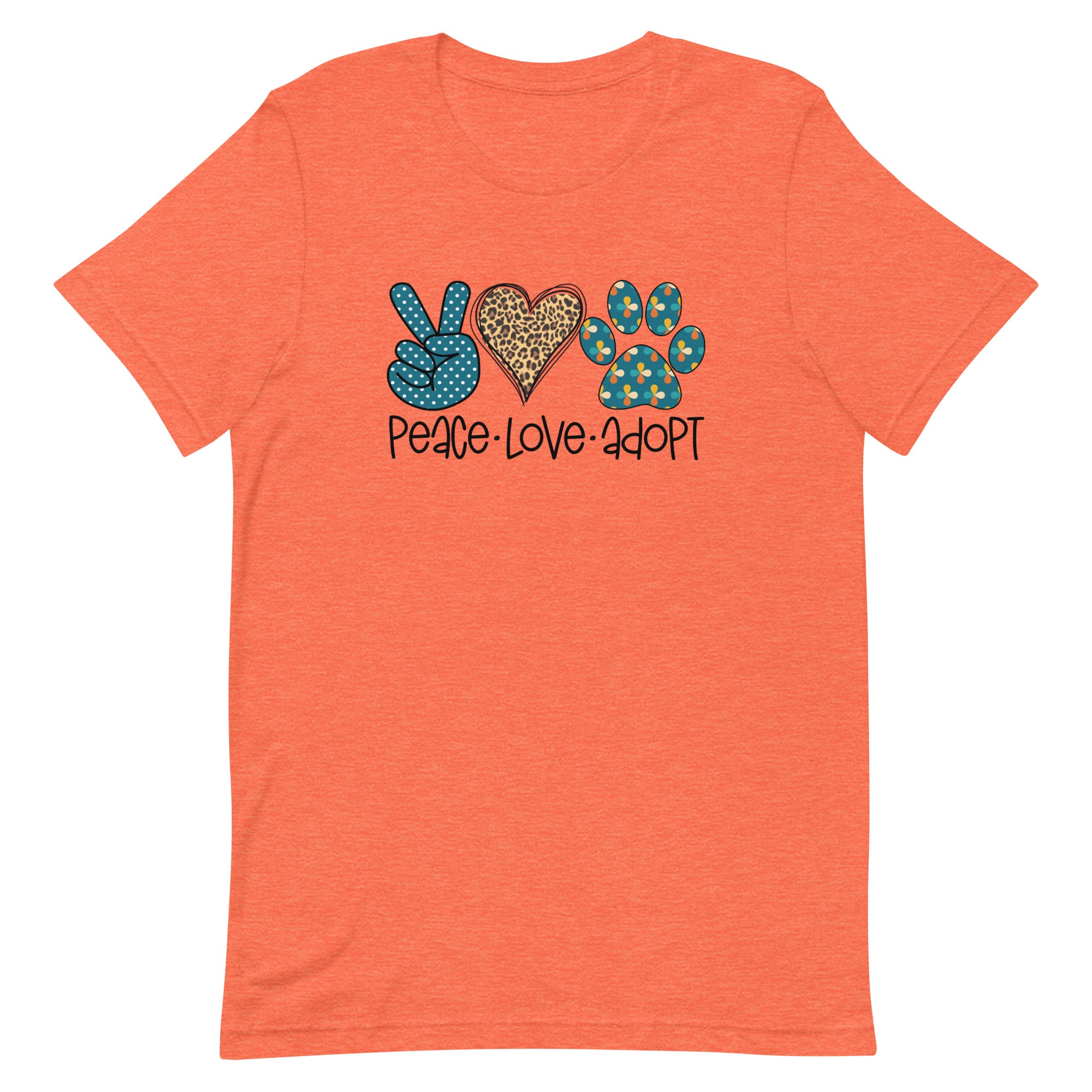 Peace Love Adopt Unisex T-shirt