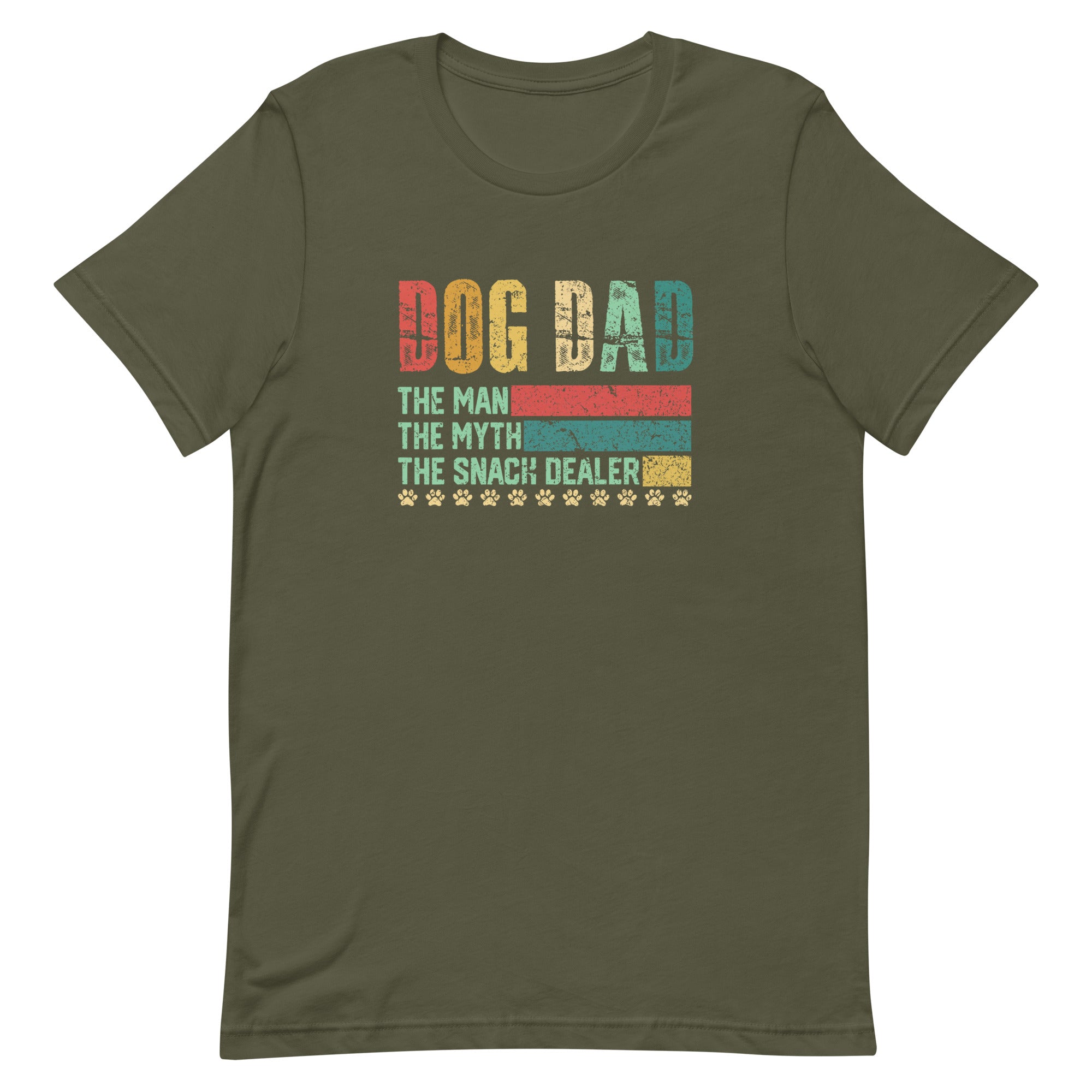 Dog Dad, The Man, The Myth, The Snack Dealer Unisex T-shirt
