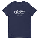 Custom Cat Mom with Personalized Cat Names Unisex T-shirt