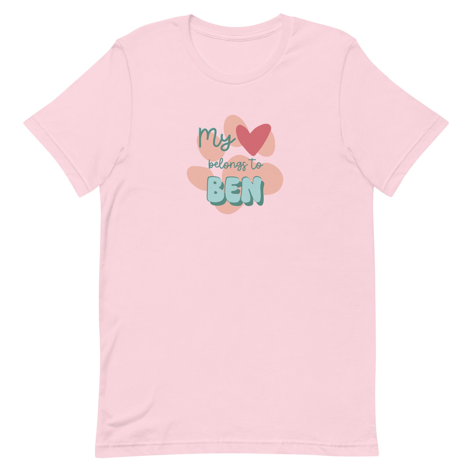 Personalized Dog/Cat/Pet Name Peach & Green Unisex T-shirt