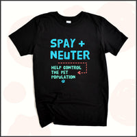 Spay + Neuter - Help Control the Pet Population Unisex Youth T-shirt