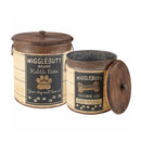 Wigglebutt Dog Treat Canister Set