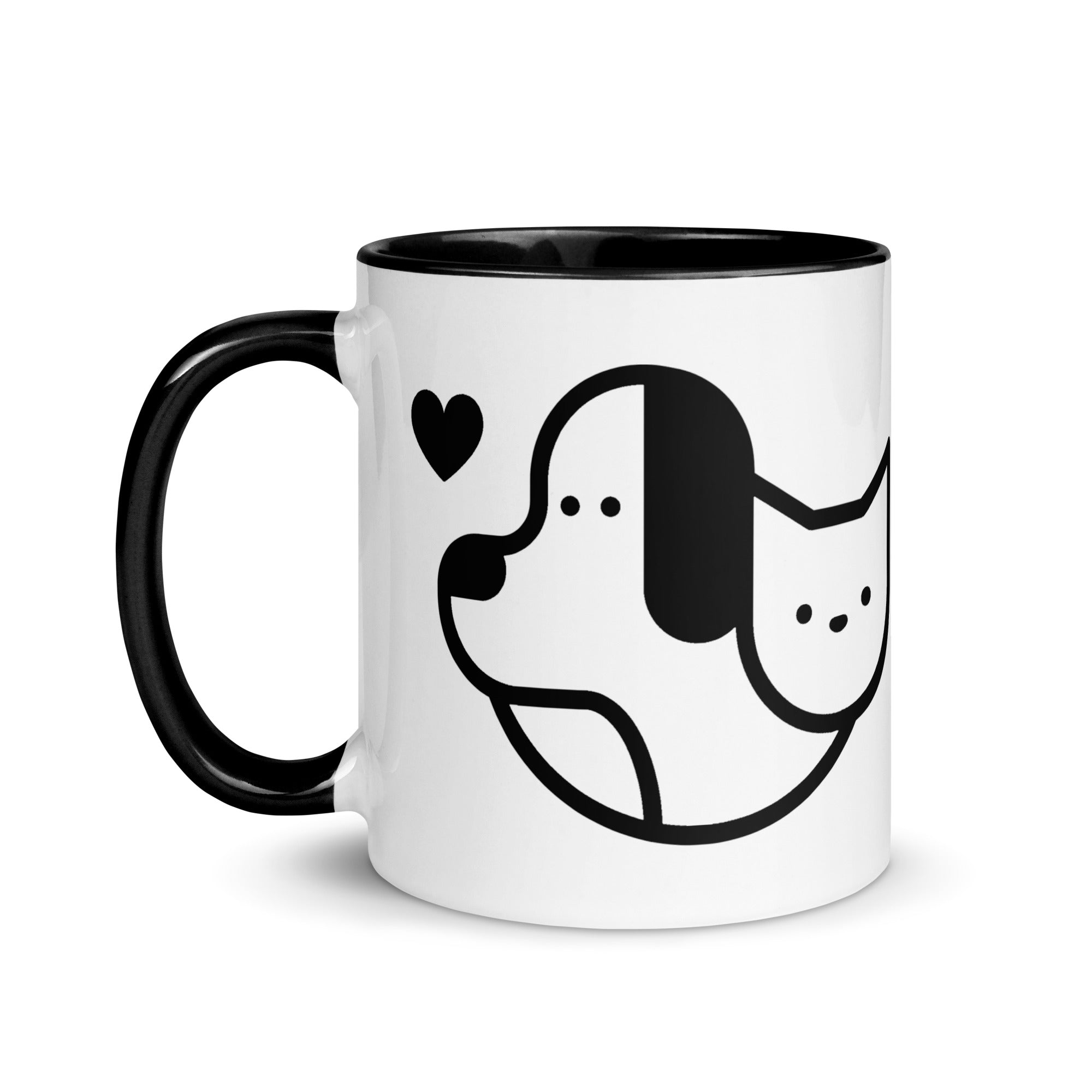 Dog Hearts Cat Mug