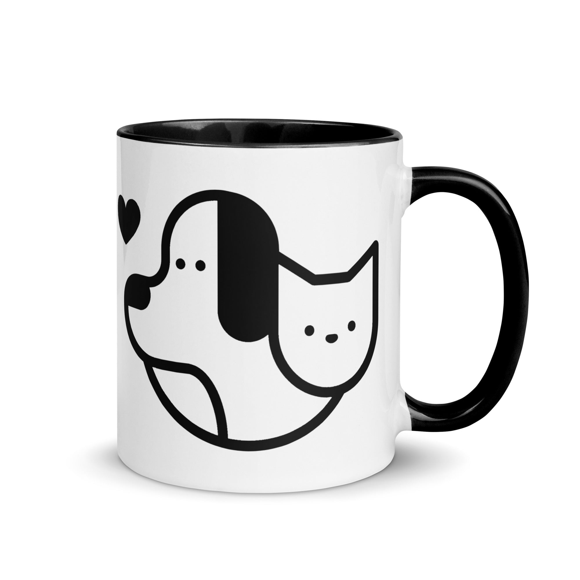 Dog Hearts Cat Mug