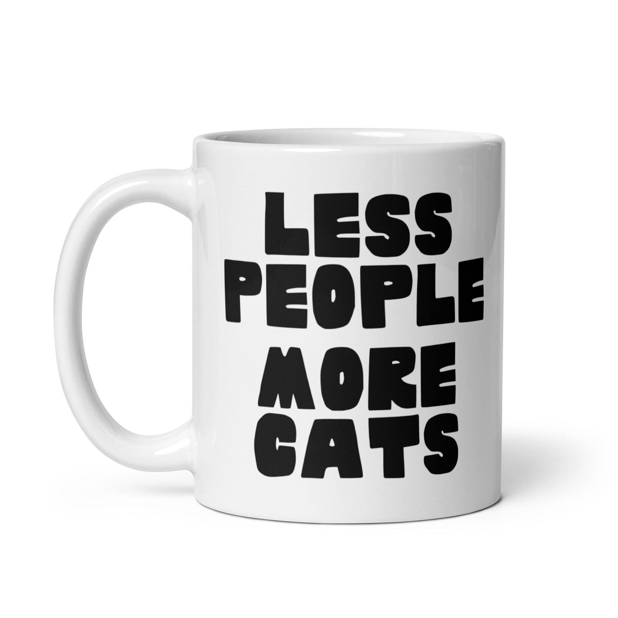 Less People, More Cats Mug