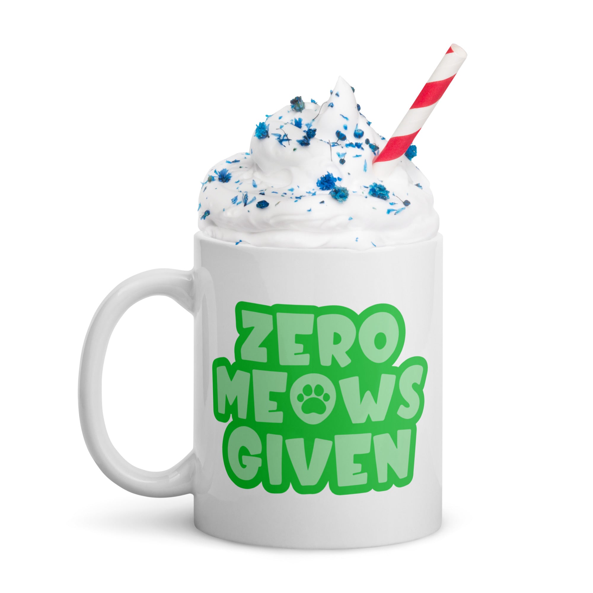 Zero Meows Given Cat Mug