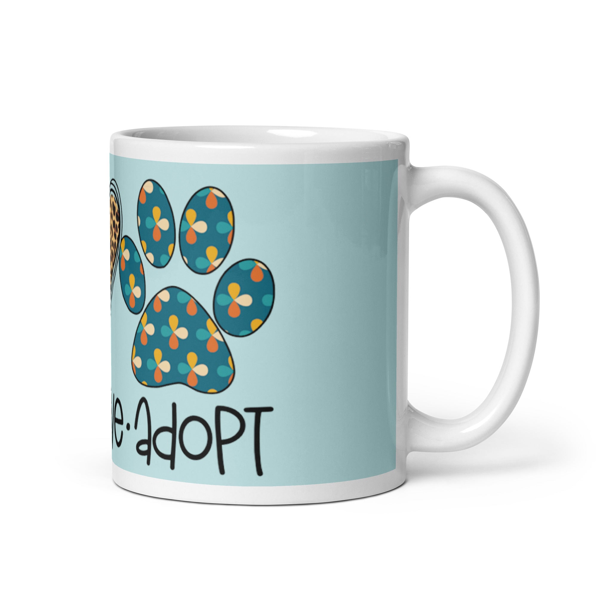 Peace - Love - Adopt Mug
