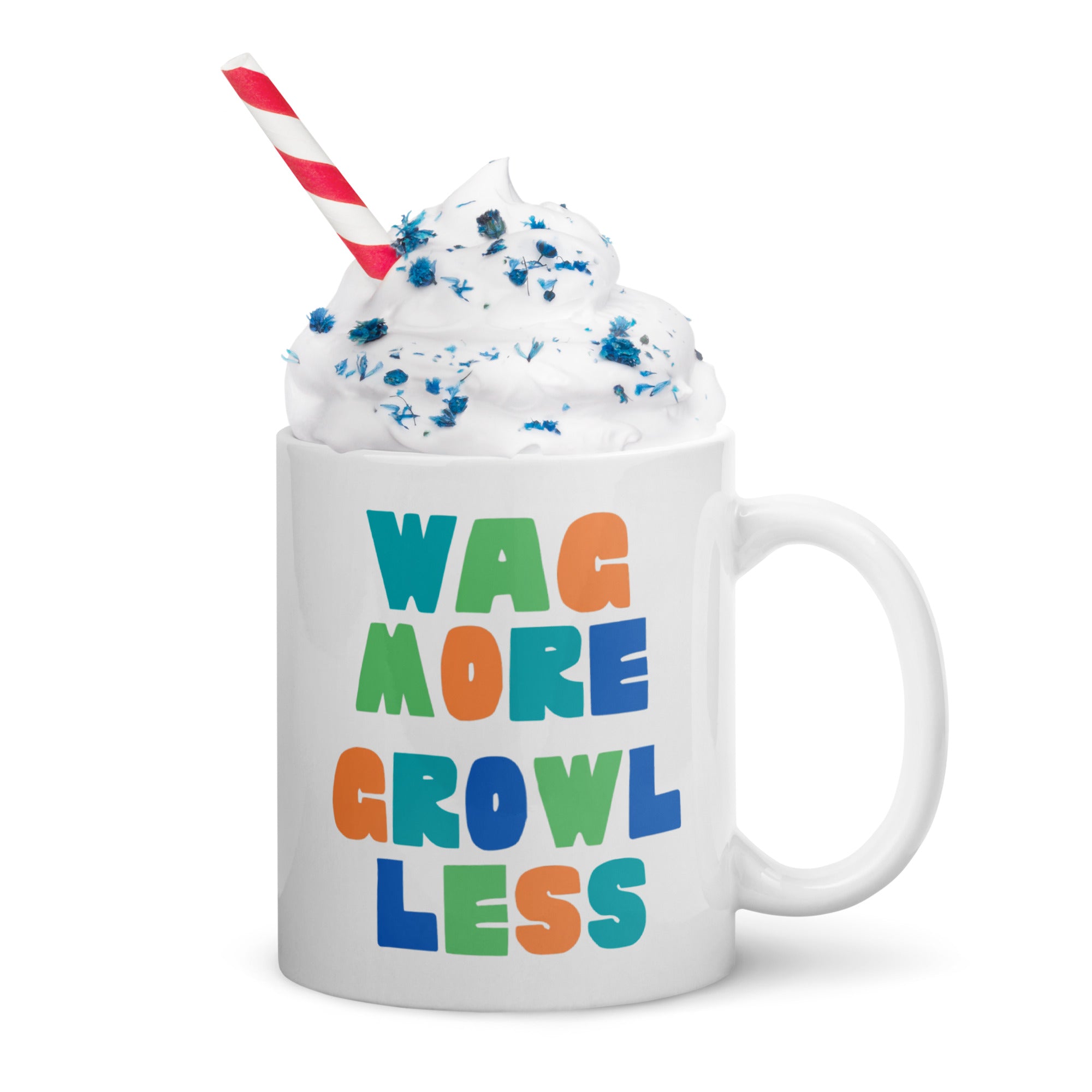 Wag More, Growl Less Dog Mug